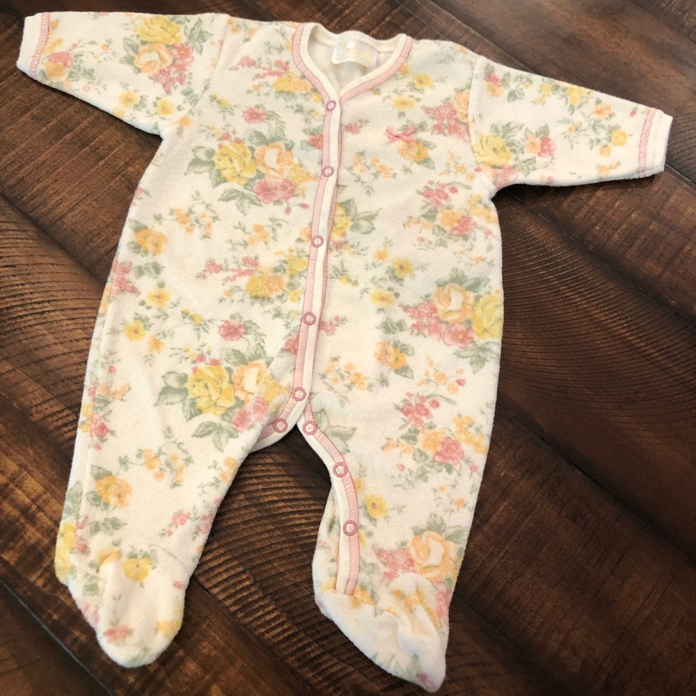 Coccoli baby girl floral outfit 3 months